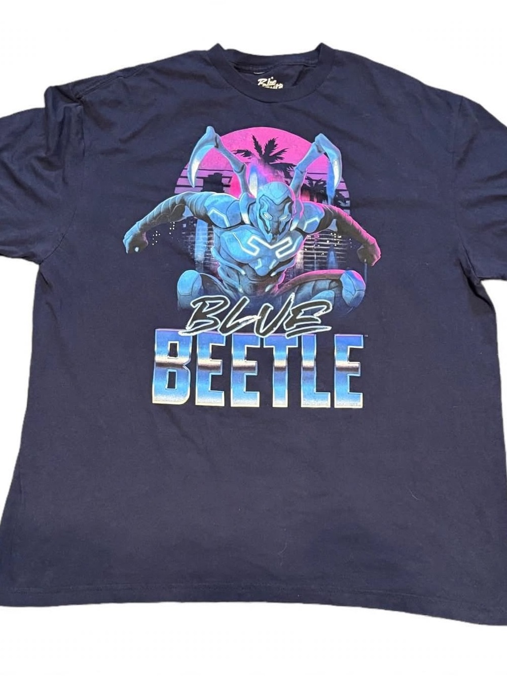 Blue Beetle Warner Bros Men’s XL Navy Graphic T-Shirt